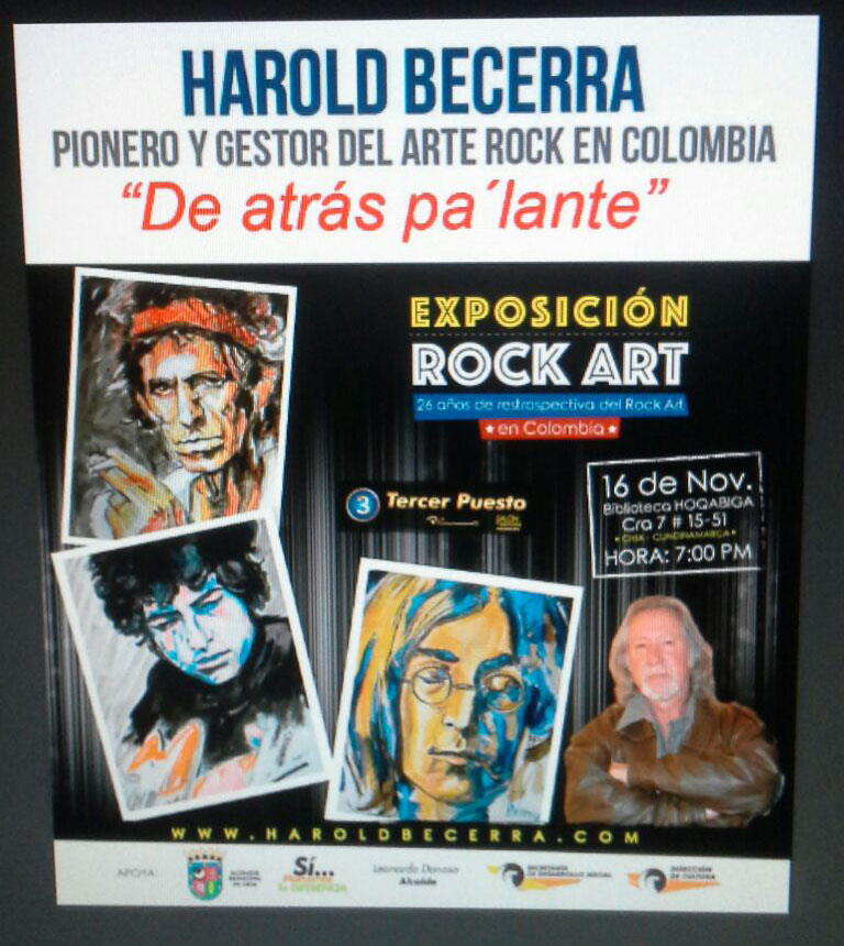 Invitación Restrospectiva del Rock Art Harold Becerra